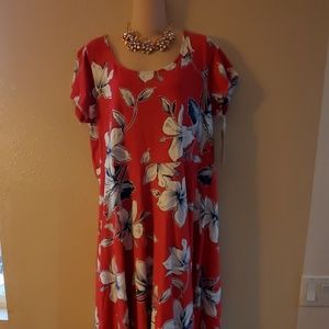Chaps floral maxi dress